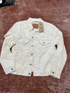 Levi's Cream Ex-Boyfriend Trucker Jacket